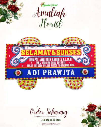Karangan Bunga Ucapan Selamat di Kadujangkung